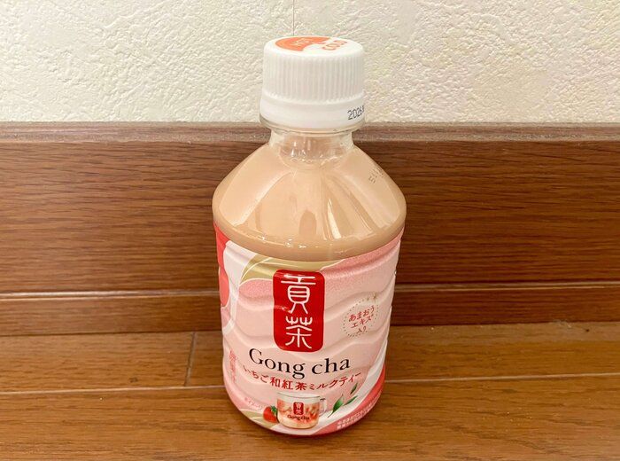 ゴンチャいちご和紅茶ミルクティー