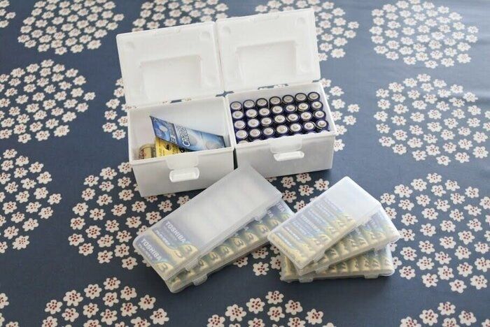【100均】災害時の備えにも！おすすめの電池収納ケース