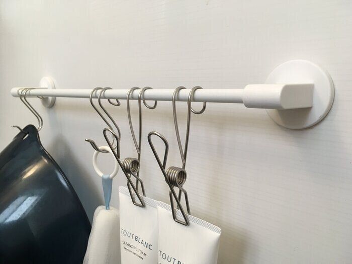 後づけできるニトリのタオルバー