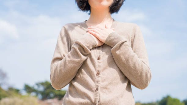 女性、ブルースカイ