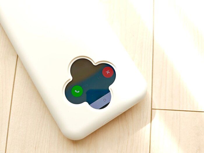 スマホロッキングケース内で着信があったときの画像