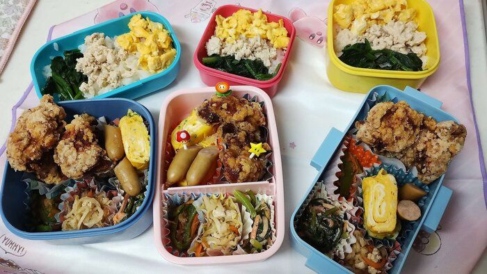 【時短】家族3人分のお弁当、時短チャレンジ！