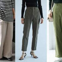 40代向け きれいめリブニットパンツおすすめコーデ8選 サンキュ 40代向け きれいめリブニットパンツおすすめコーデ8選 サンキュ