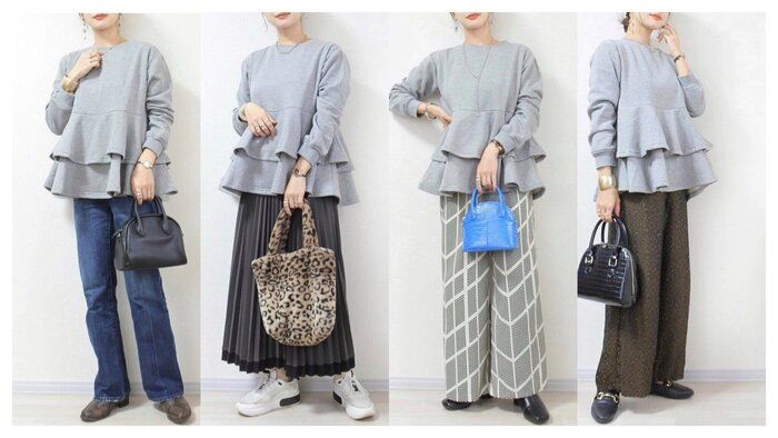 【しまむら】人気コラボ商品・ティアードプルオーバー着回し4選