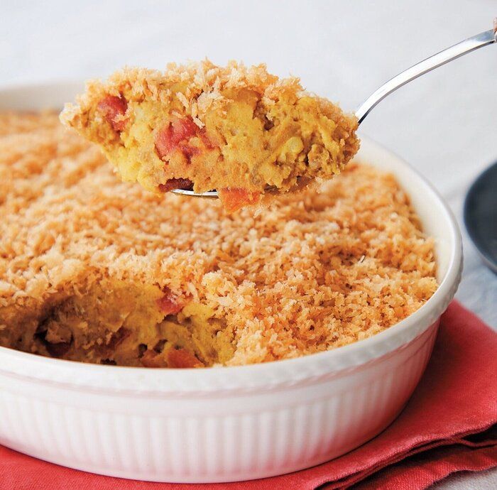 福神漬けを混ぜれば失敗なし！揚げないジャンボカレーコロッケ