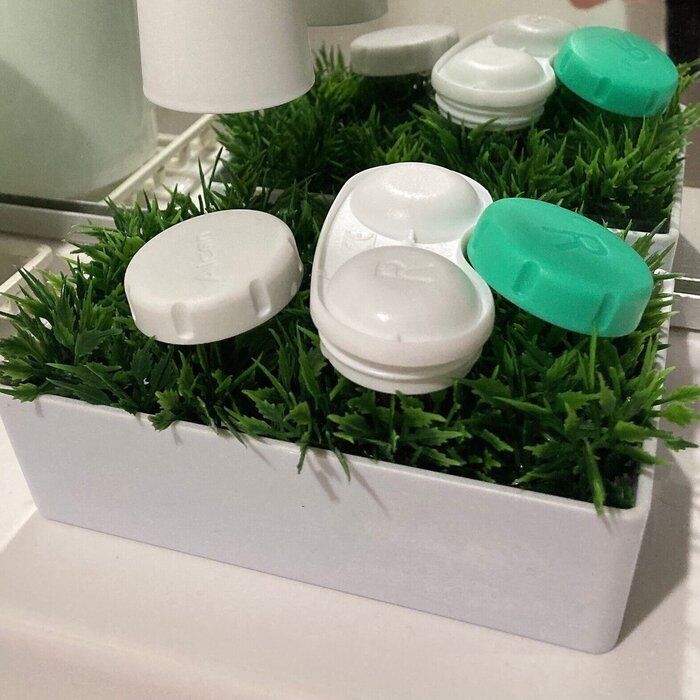 【セリア】暗くなりがちな洗面所がパッと明るく！芝モチーフのコレ一体何に使う!?