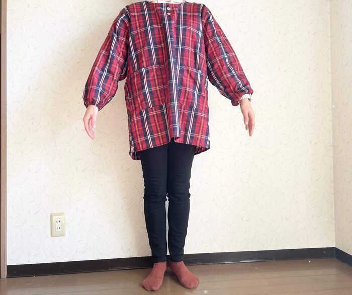 割烹着って暖かい～！いろいろ便利でエプロンしない派にもおすすめ！