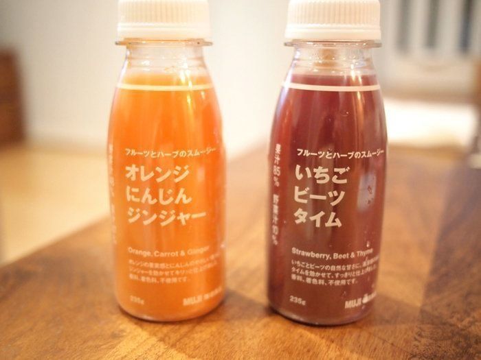 新商品！無印良品のフルーツとハーブのスムージーシリーズを飲んでみた！