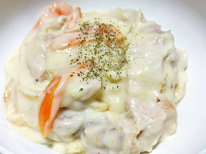 【牛乳大量消費】身体の芯から温まる！とろ～り熱々な鶏もも肉のクリーム煮