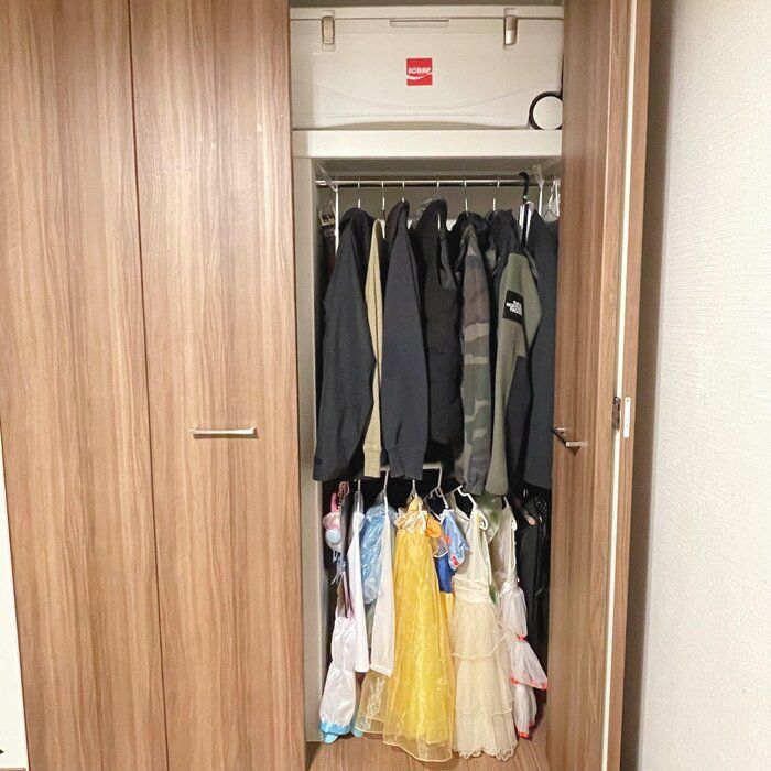 200円で完成！子どものかさばる衣装は◯◯収納ですっきり解決！