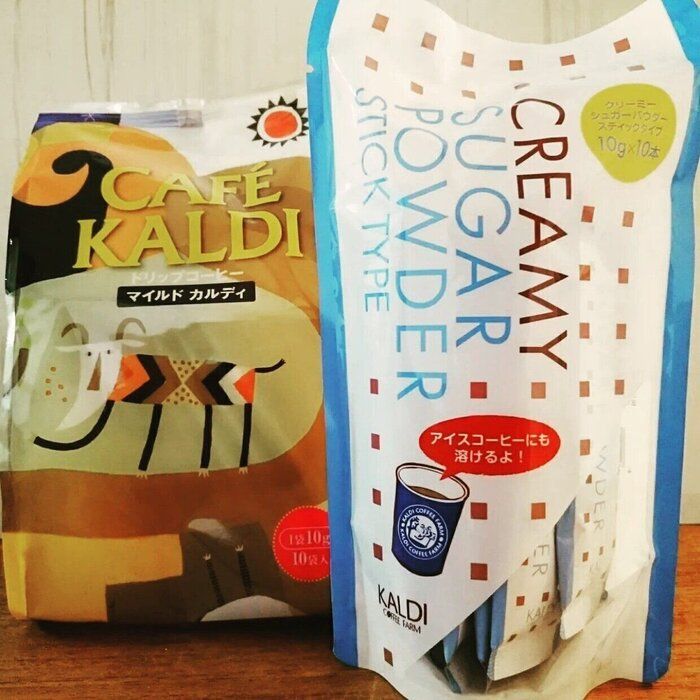 おうちでkaldiの店頭コーヒーが飲める クリーミーシュガーパウダー サンキュ
