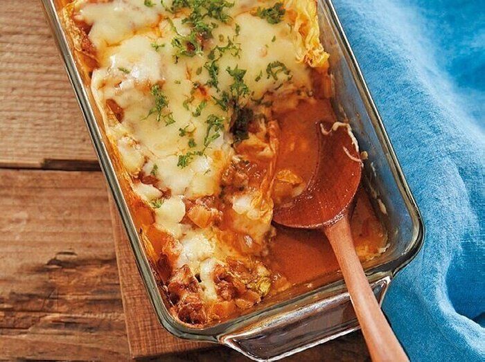 チーズ焼きにすれば即完食!白菜のラザニア風
