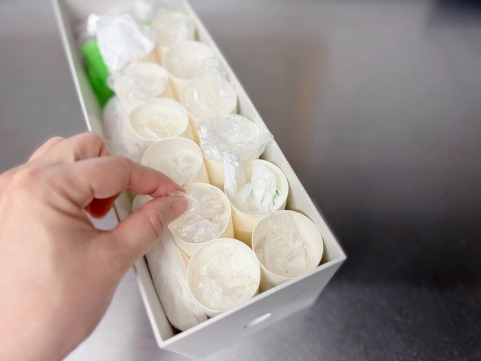 1．小さなポリ袋収納に