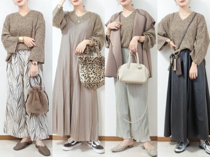 【しまむら】美人見えが叶う◎新作ブークレニットを着回し