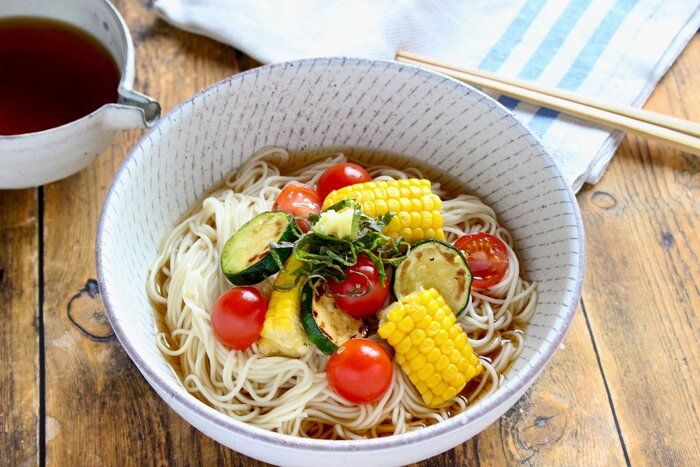 【レシピ】一品完結で野菜がたっぷり！そうめんのアレンジ2選