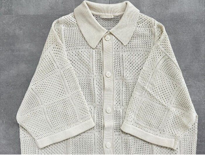 【GU】メンズアイテムも要チェック！おしゃれ女子愛用「ウォッシャブルメッシュニットシャツ」はマストバイ