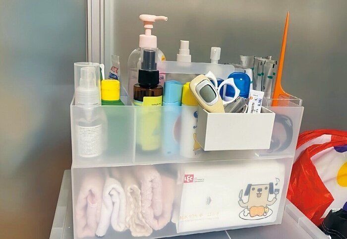 お手入れアイテムがケースからはみ出してカオス！そんな時はまるっと無印良品で解決！