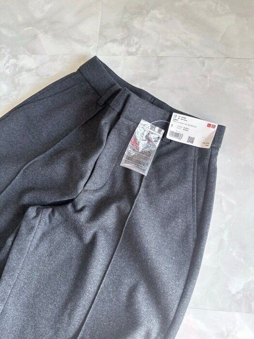 ユニクロ　ブラッシュドジャージーワイドパンツ