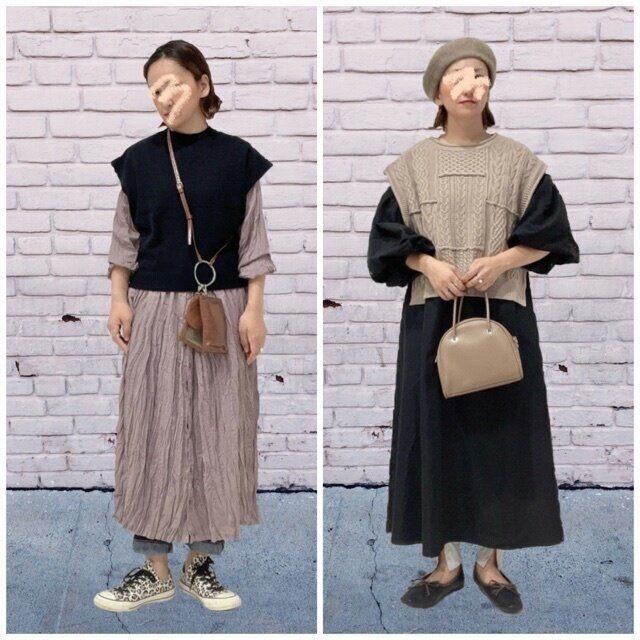 【しまむら】この秋取り入れたい！ミドル丈ベストを着まわし6コーデ