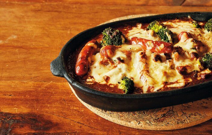 ルウまかせで本格派の味♪ソーセージとブロッコリーのデミグラタン