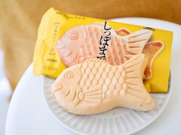 シャトレーゼ「和菓子アイス たい焼き最中 徳島県産鳴門金時 しっぽまであん」商品写真