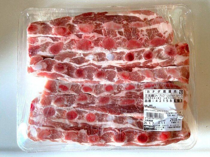 三元豚スペアリブLAカット