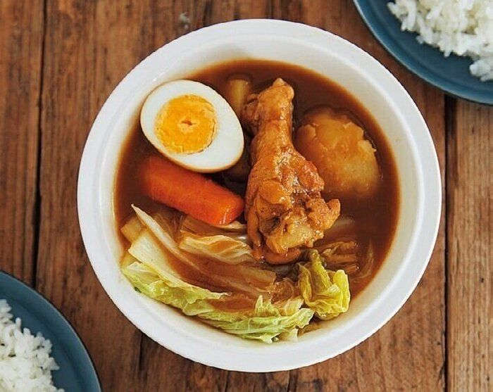 甘みもうまみも倍増 白菜スープカレー サンキュ
