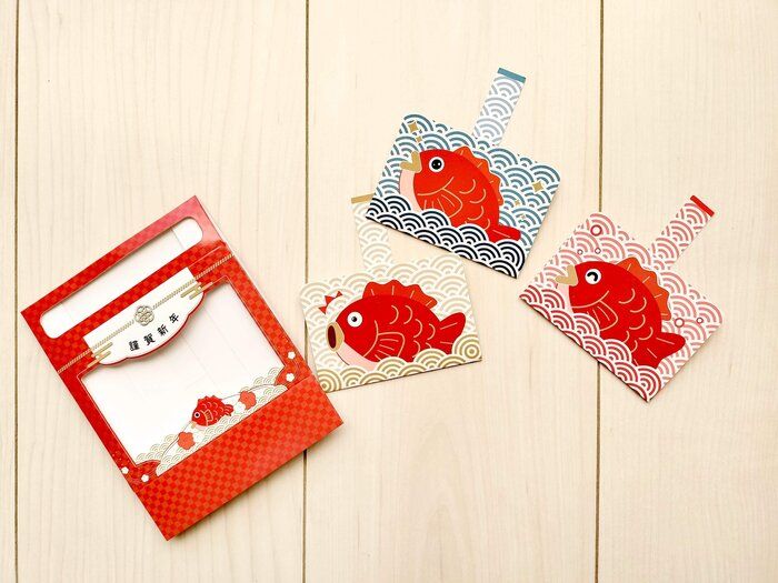 『めで鯛お年玉ボックス』の組み立て前